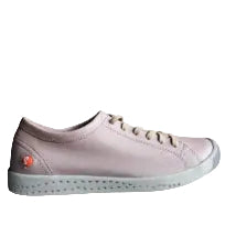 Light pink sneaker on a white background