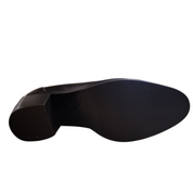 Black shoe sole on a white background