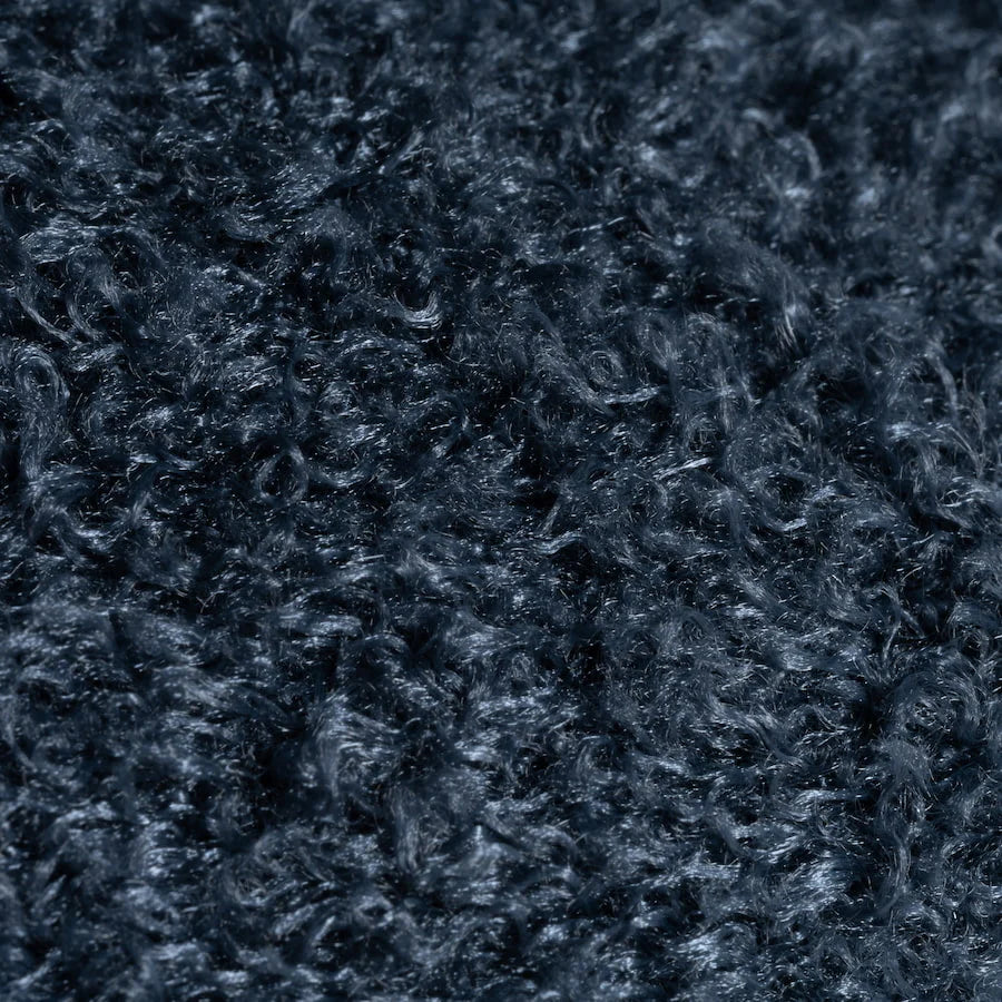 Close-up of dark blue textured fabric