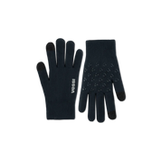 Pair of blue gloves with 'Vessi' branding on a white background
