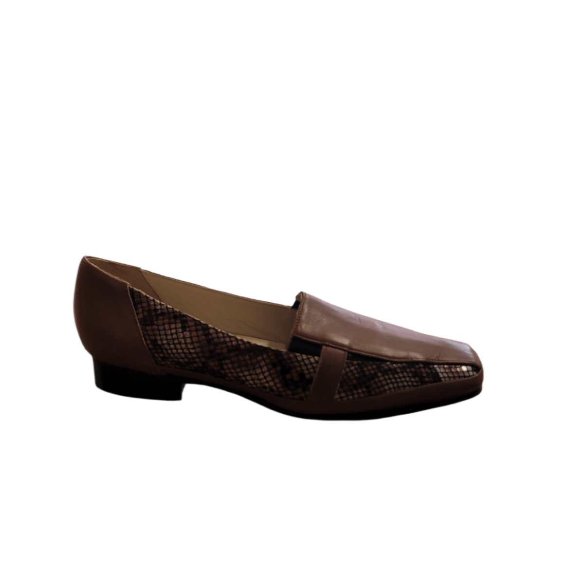 TAN loafer on a white background