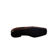 Black shoe sole on a white background
