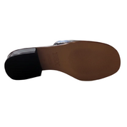Shoe sole with brand name on a white background