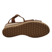 Brown sandal sole on a white background