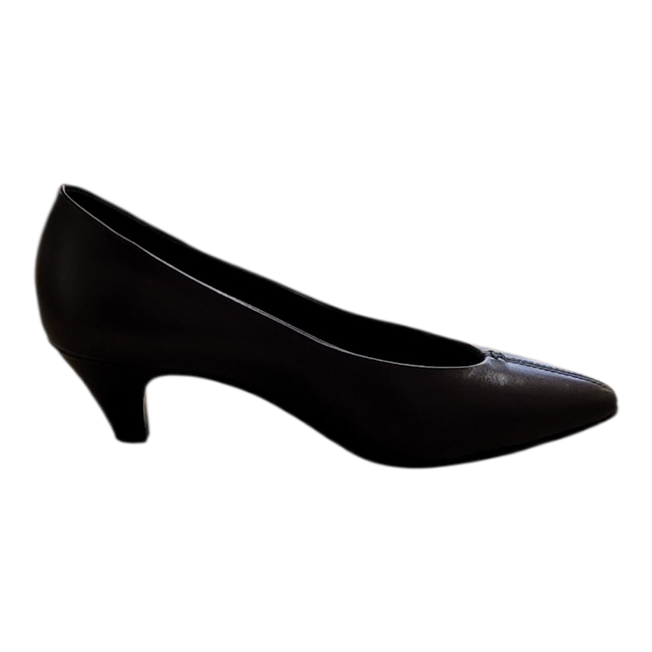high-heeled shoe on a white background