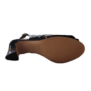 Shoe sole with brand name on a white background