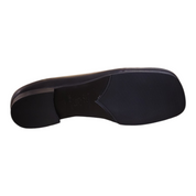 Black sole of a shoe on a white background