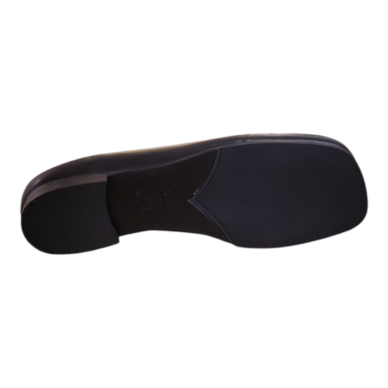 Black sole of a shoe on a white background