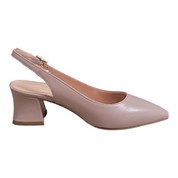 LEATHER SLINGBACK