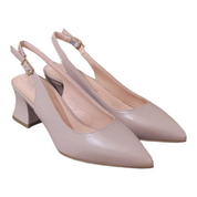 LEATHER SLINGBACK