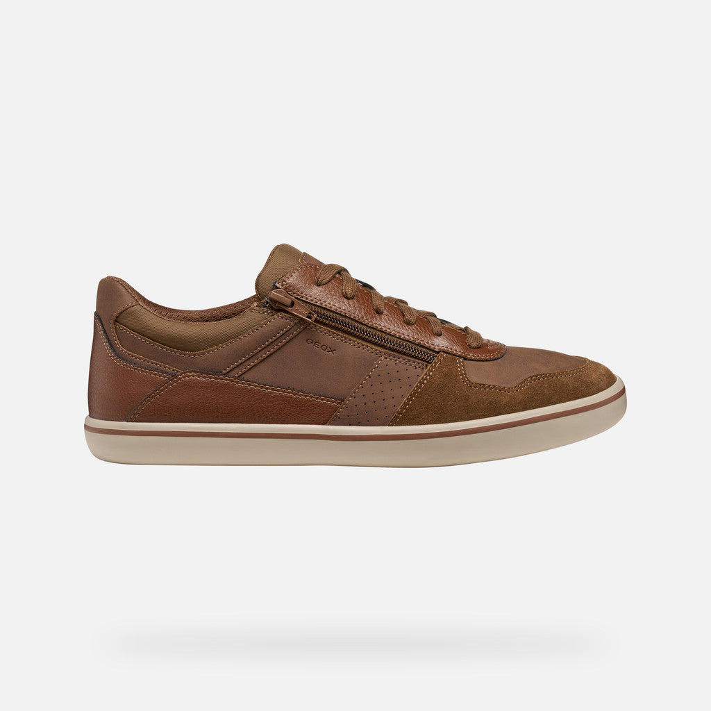 Brown sneaker on a white background