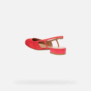  coral slingback  on a white background