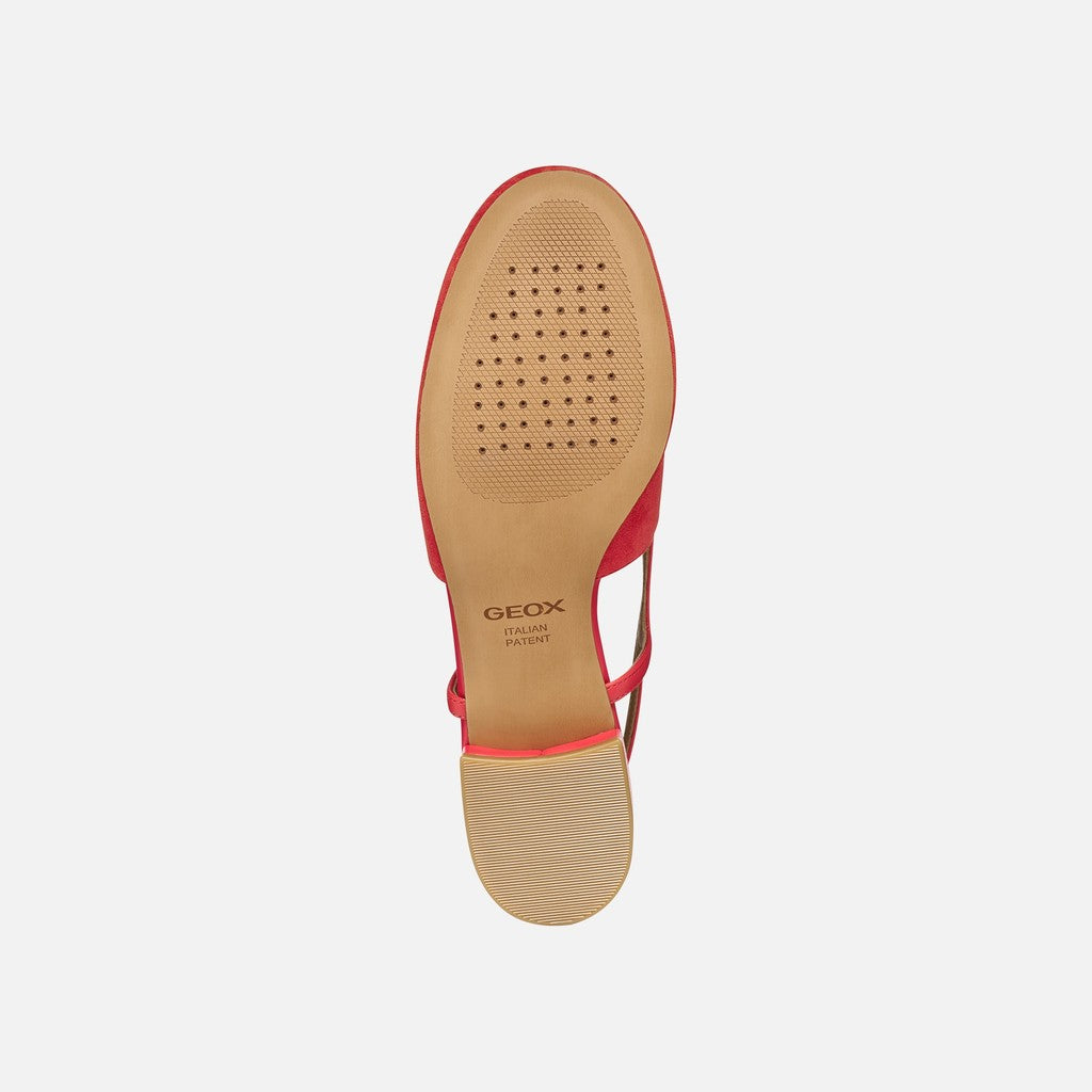 Sole with a visible Geox logo on a white background