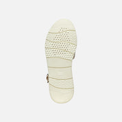 Close-up of a Geox shoe sole on a light gray background