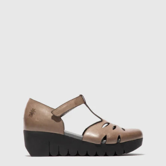 Taupe Wedge sandal
