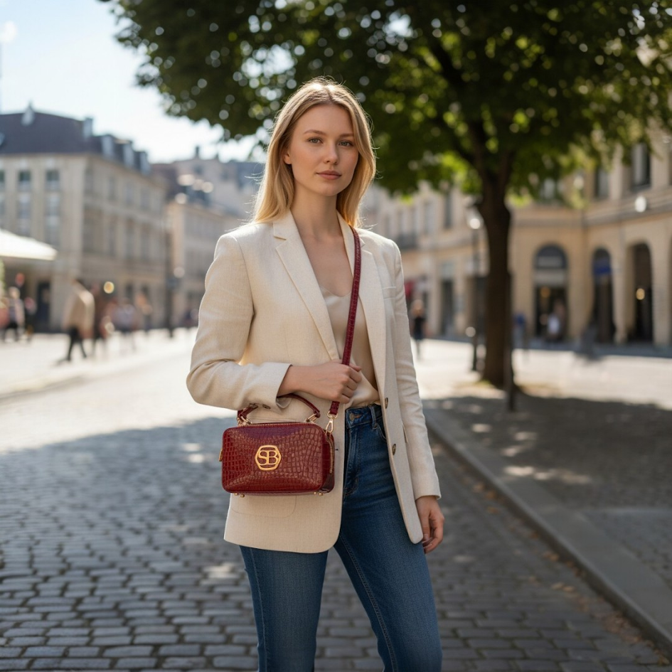 ITALIAN LEATHER HANDBAG