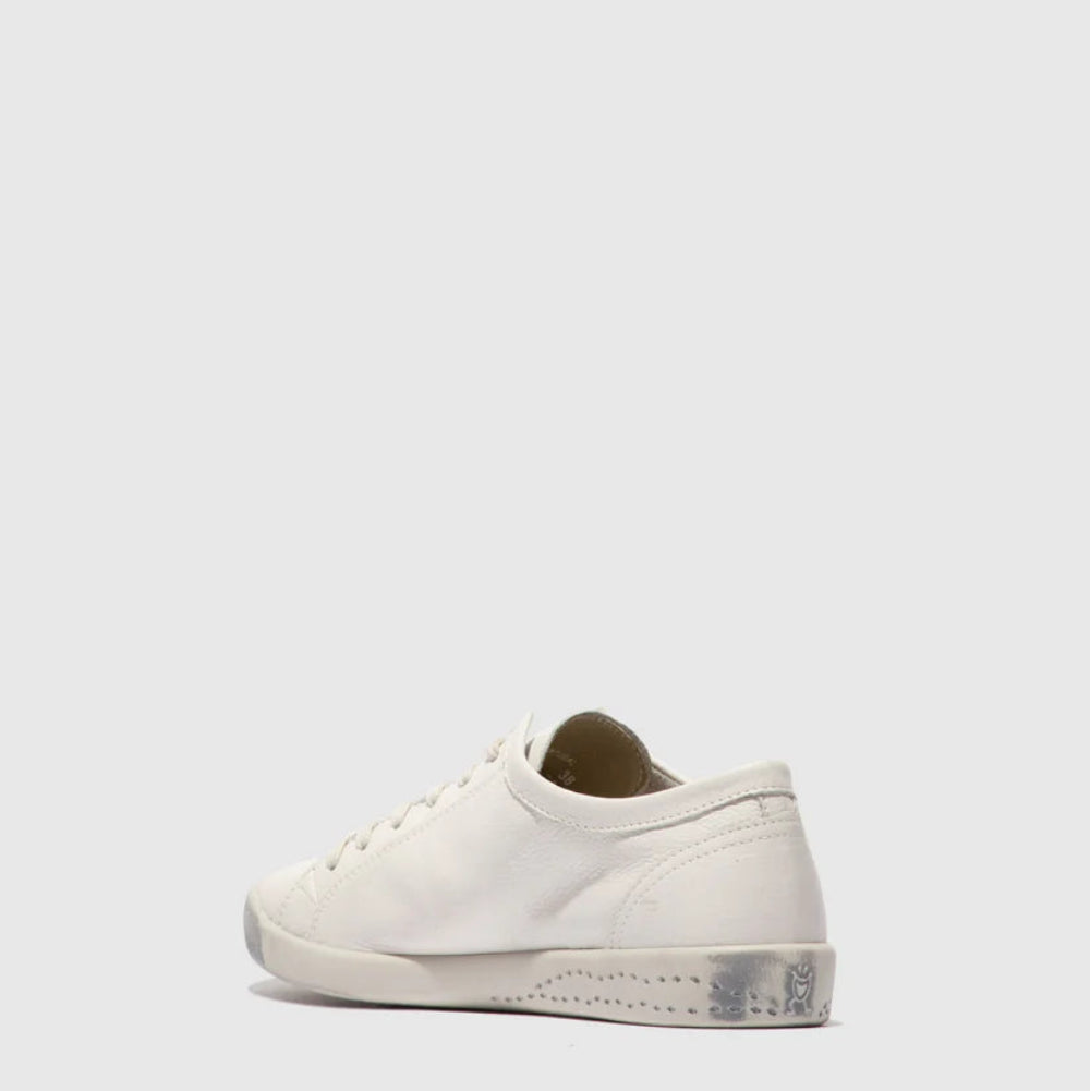 White sneaker on a light gray background
