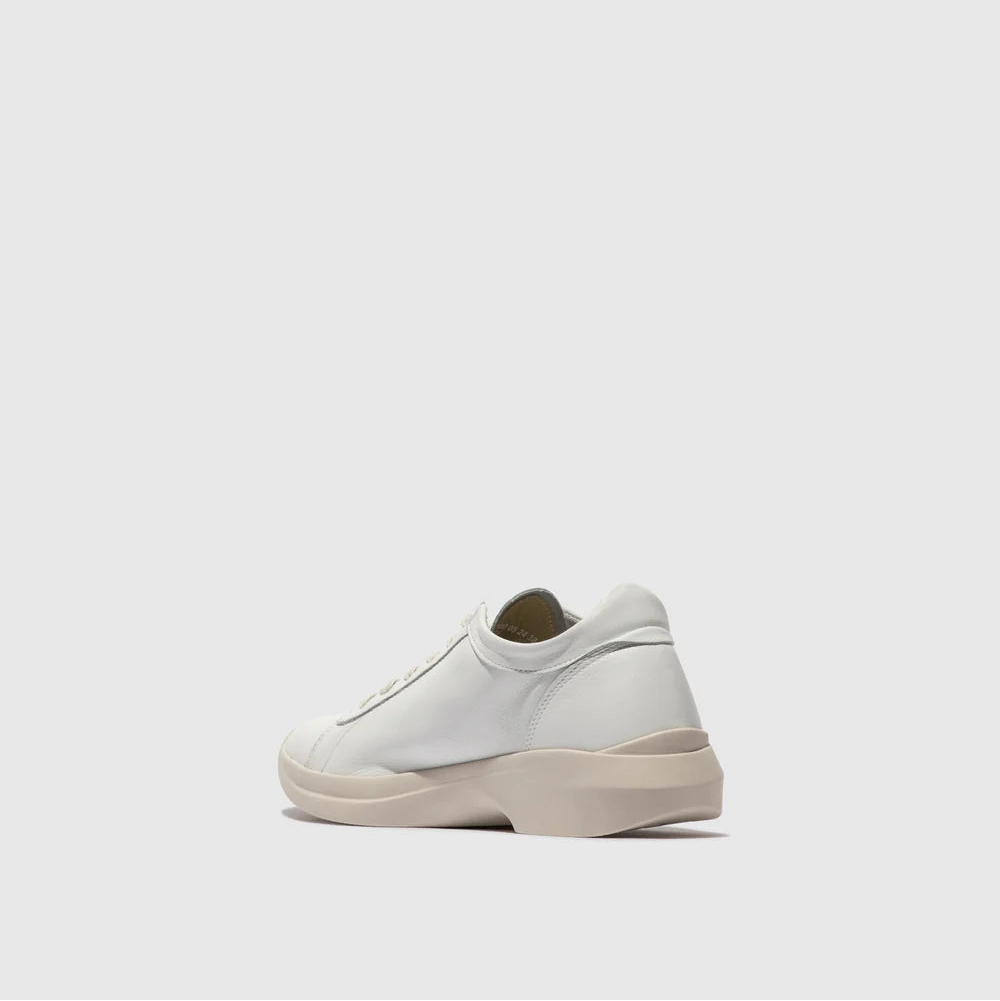 White sneaker on a light gray background