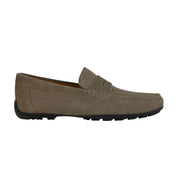 suede loafer shoe on a white background