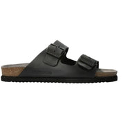 Black sandal on a white background