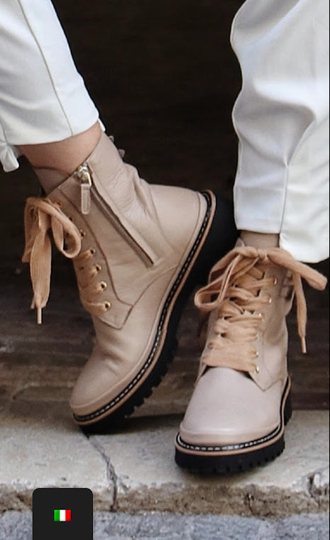 ITALIAN LEATHER ANKLE BOOT
