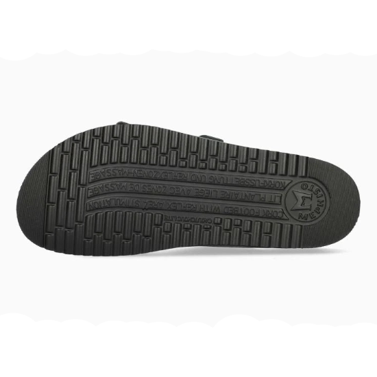 Brown sole of a shoe on a white background