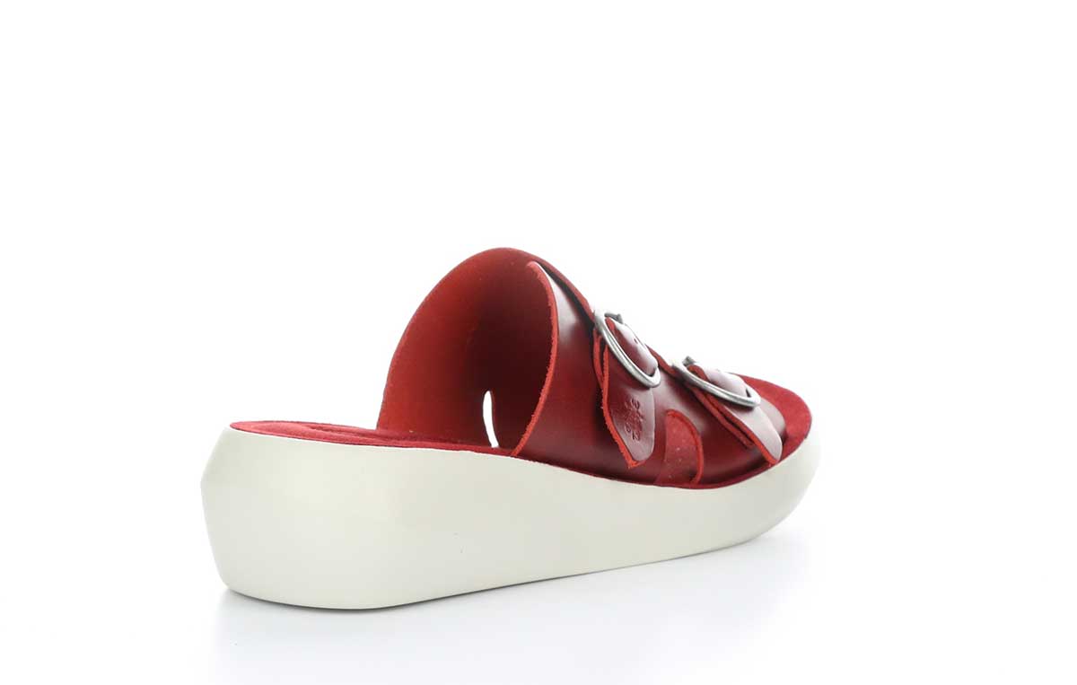 B.A.I.T. 50s Dima Wedge Sandals in Red
